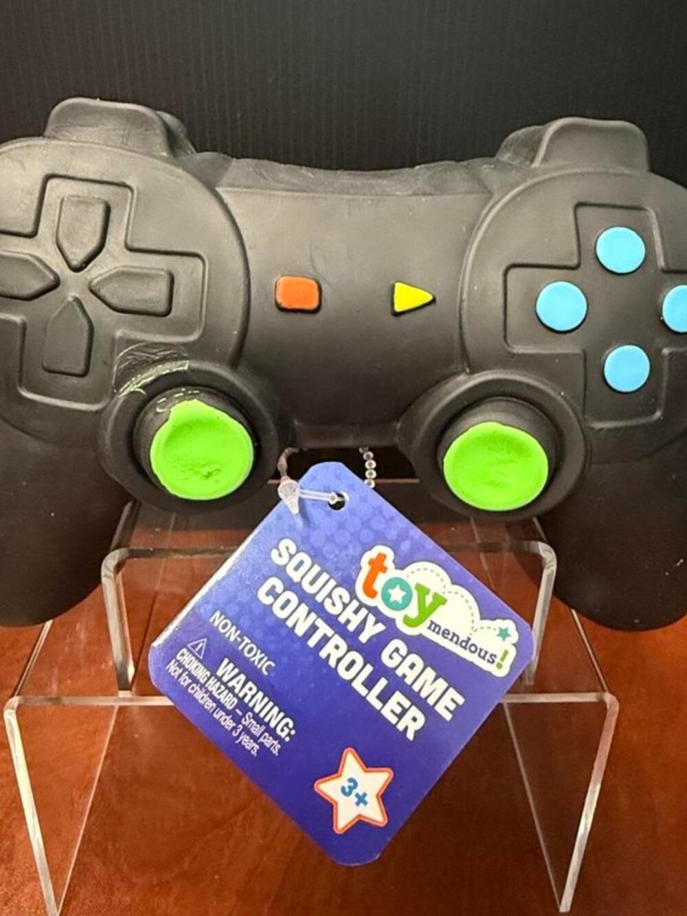 Squishy Game Controller – Black Sensory Fidget Stress Toy